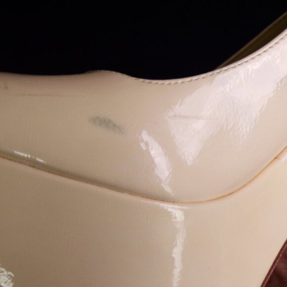 JESSICA SIMPSON size 9M JS-MACEE nude-beige ultra-high-heel platform pumps - Picture 14 of 16